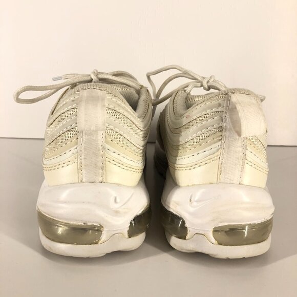 Nike Air Max 97 Cream‎ White Unisex Sneakers Runners M7 W8.5 - Picture 3 of 11